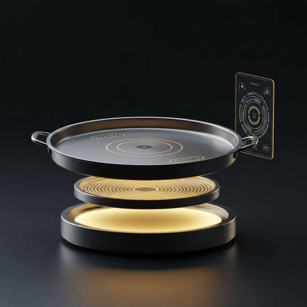 FLUX Mag-Lev Skillet System visualization